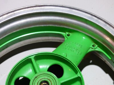 GENUINE KAWASAKI ZXR750 H1 H2 1989-90 REAR BACK WHEEL RIM - GREEN