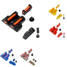 Anodized Aluminum Front & Rear Sight Combo kit For G17/19/22/23/24/26/27 Gen 1-4