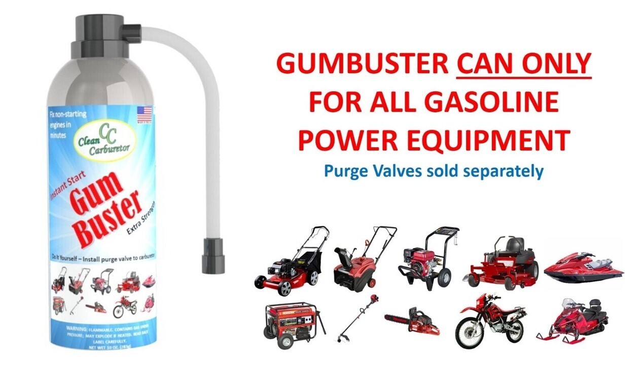GumBuster Carburetor Cleaner CAN ONLY PURGEVALVE SOLD SEPARATLY eBay
