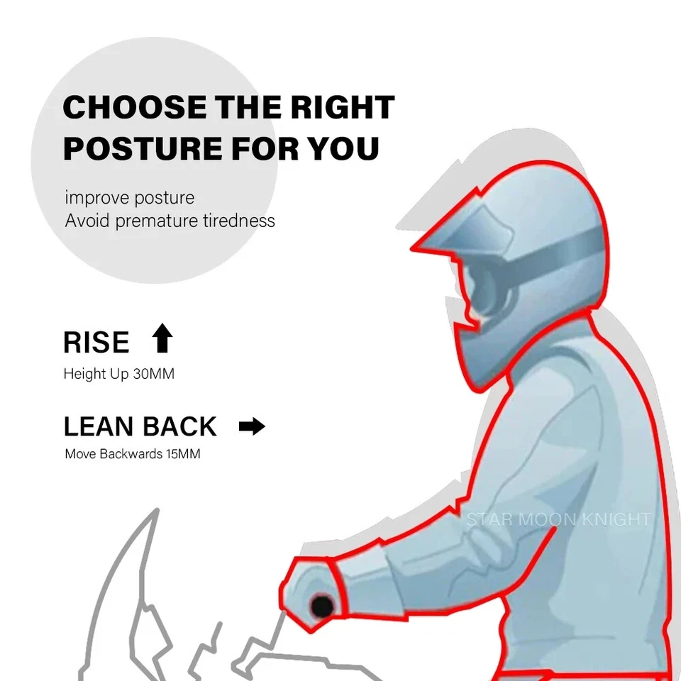 Handlebar Riser Heightening Clamp For Honda ADV160 150 (2017- ) ADV350 (2022-) - Image 2 of 4