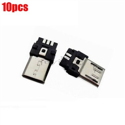 10 Pcs Pcb Board 5Pin Male Type B Port Socket Jack Connectors Micro Usb Smt I xz