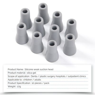 10Pcs AZDENT Dental Saliva Ejector Weak Suction Rubber Snap Tip Replacement