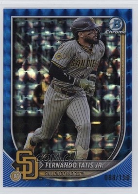 2025 Bowman Chrome Blue Geometric Refractor 88/150 Fernando Tatis Jr #8 1u6