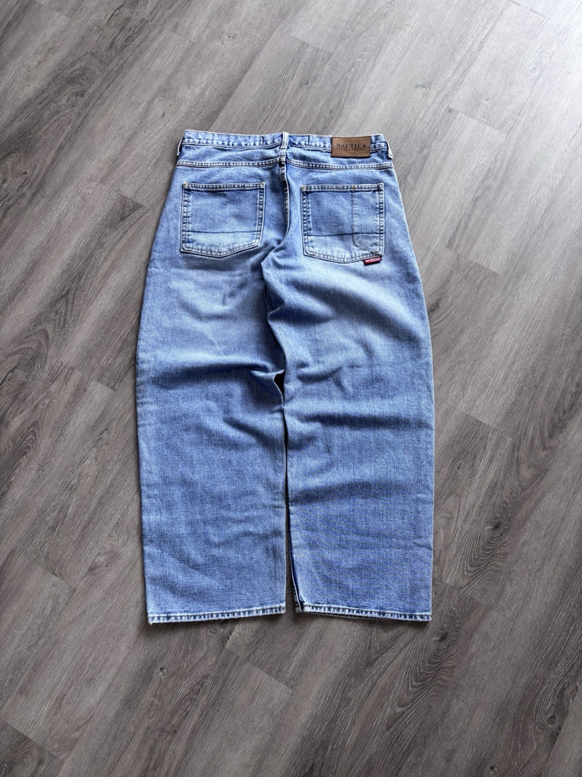 Rare Vintage 90s Y2K Nautica Big Baggy Denim Jeans 36x30