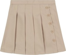 Nautica Girls' School Uniform Pleated Pull-on Scooter Skirt w/Undershorts Size4