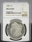 1885 P Morgan NGC MS63 DPL
