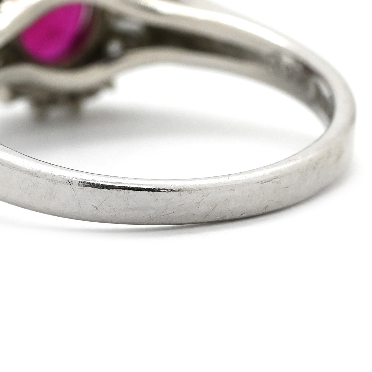 Ring ring Ruby 062ct Earring Pt900 Ruby diamond P… - image 3