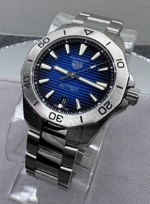 TAG Heuer Men's Aquaracer Stainless Steel 40mm Automatic Watch Blue Dial WBP2111 - Image 1 of 4