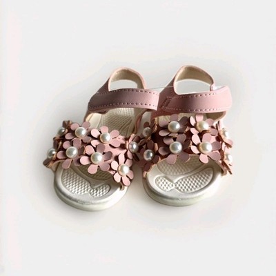Children's Pink Shoes with a Flower for Girls   Various Sizes