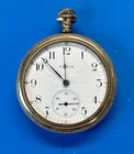 Antique Elgin 7j 12s Model 3 Grade 303 Pocket Watch RGP Running Needs Service
