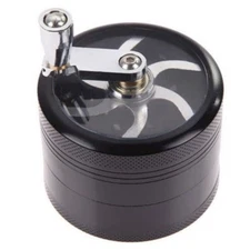1.5 Inche Hand Seasoning Spice Cracker Grinder with Handle(Black)