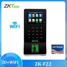 ZKteco F22 Wifi TCP/IP Fingerprint System ID Access Control Time Attendance US