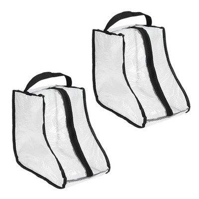 2-Pack Boot Storage Bags, Short Boot Carry Bags for Travel Daily Use [Black]