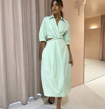 CAMILLA AND MARC KYRA COCOON MIDI DRESS Green Event Party Races Size 14 Cutout