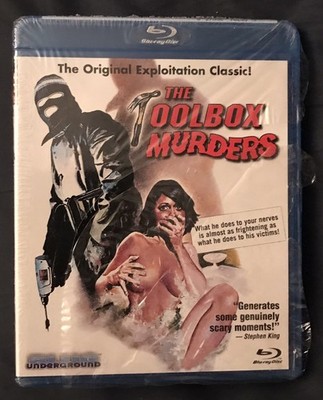 THE TOOLBOX MURDERS (1978) Blue Underground Blu-ray; NEW but shrinkwrap torn