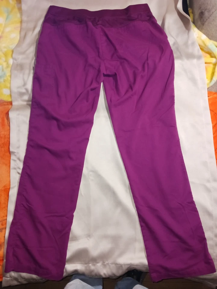 Grey's Anatomy Women's Scrub Pants Size Large purple Color Pockets Drawstring - Image 3 of 4