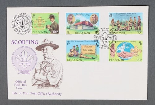 MayfairStamps Isle of Man FDC 1982 Scouting Combo First Day Cover aax_16163