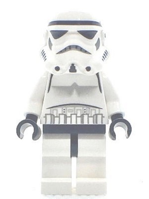 LEGO Star Wars Minifigur Stormtrooper (Black Head, Dotted Mouth Pattern) sw0188 
