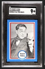 1976 Shakey's Baseball's Hall of Fame - Branch Rickey #106 SGC 9 Pop 2