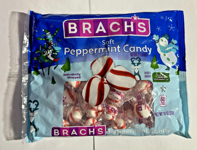 BRAND NEW - BRACH'S SOFT PEPPERMINT CANDY - 10oz BAG!