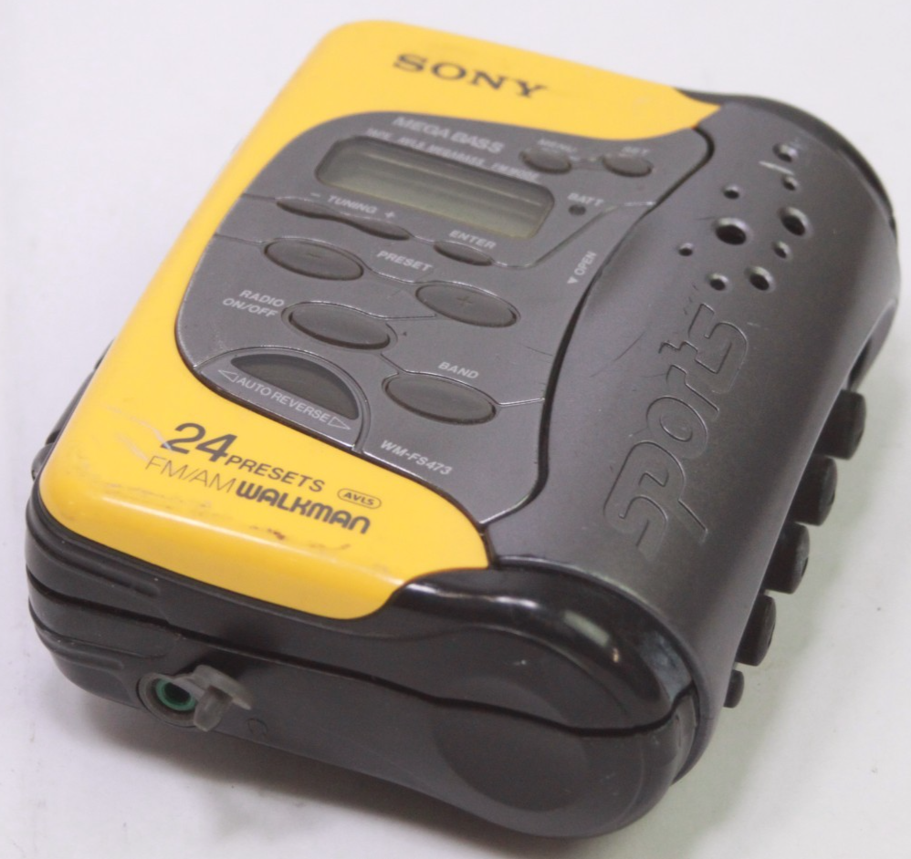 Sony WALKMAN SPORTS WM - FS473 * WORKS * Vintage Cassette Player