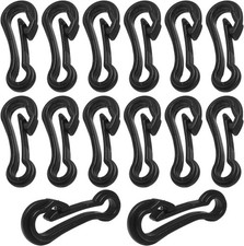 16PCS Outdoor Rucksack Anti-Lost Plastic Hooks and Buckles - Length 47mm/1.85in 