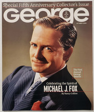 George Magazine October 2000 MICHAEL J. FOX ~Spike Lee Willie Nelson Fred Rogers