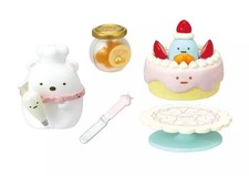 Sumikko Gurashi Cooking Mini Figures Cream Cake Jelly Playset Used