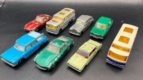 Lensey Matchbox Lot of 8 Vintage Cars