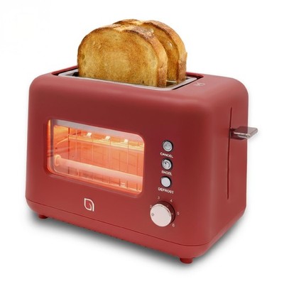 Willow Eco Series 2 Slice Toaster Clear-View Window 6 Shade Settings 900W Retro