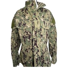 U.S. NAVY NWU TYPE III AOR2 Size SMALL REGULAR Jacket Digital Camo Green