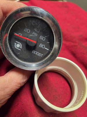 #ad PETERBILT GAUGE OEM BOOST PRES Q43 1092 111 MANIFOLD PRESSURE TO 80 PSI $59.00
