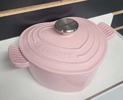 Le Creuset Cocotte D'amour Dish SHELL PINK 1L Heart shaped Cast Iron
