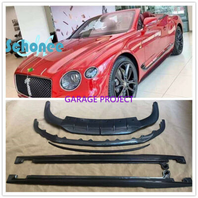 carbon fiber front lip rear diffuser sideskirts wing for bentley continental gt