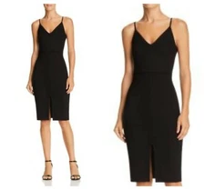 AQUA  SEXY  CHIC  V- NECK  CAMI  BODYCON  PENCIL  SHEATH DRESS   Sz XS  NWT