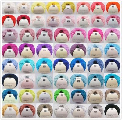 50g Rico Essentials Cotton dk Baumwolle Häkelgarn Stricken Häkeln GP 55,80 /1kg