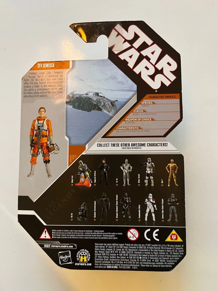 Figura de acción Star Wars Zev Senesca Fan's Choice Clone Wars Saga Legends nueva fuera de stock Foto 2 de 4