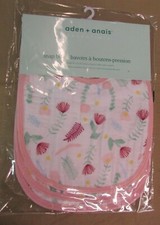 New Aden Anais Essentials Snap Bibs 3 pack - Floral Fauna
