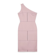 Shoulder Dress, Elegant Work Dinner Dress, Formal Event Attire, Office Party