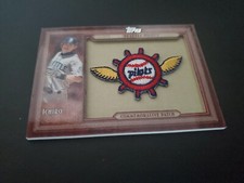Ichiro Suzuki 2011 Topps Baseball  Series 1 Commemorative 1969 Pilots PATCH Nrmt