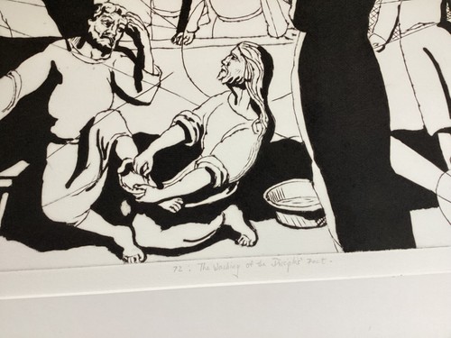 The Washing of The Disciples Feet Artists Proof Etching Francis Hoyland - Picture 3 of 12