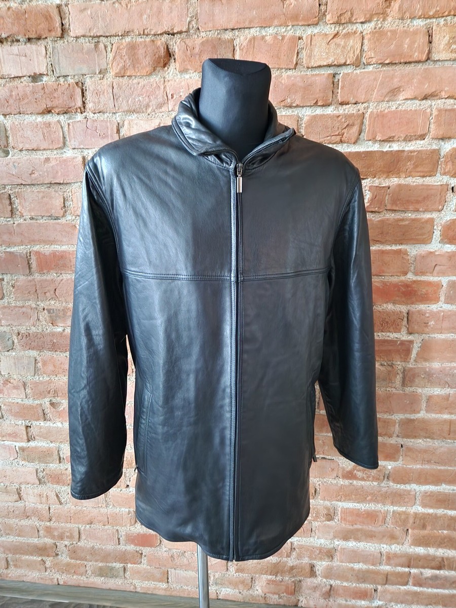 Legend Scandinavia Men's Genuine Leather Jacket Black Size XL | eBay