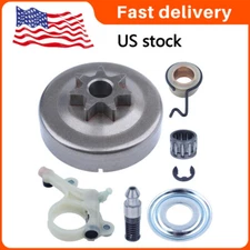 For Stihl MS271 MS291 Chainsaw 3/8"-7T Spur Sprocket Clutch Drum Oil Pump Kit