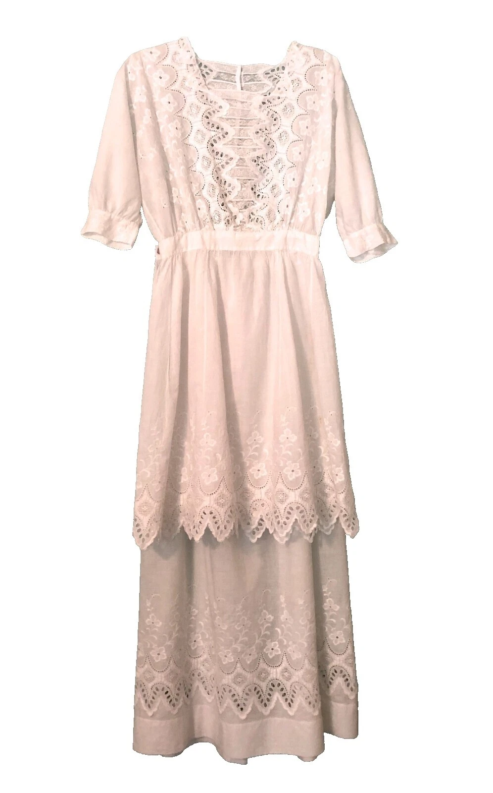 La boda de mujer de algodón ropa vintage Pre 1920