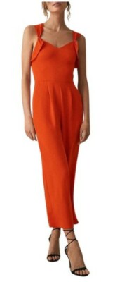 Reiss Amika Jumpsuit Size Orange