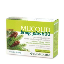 Mucolid Bronc•Plus 600 Farmaderbe 14 Bustine