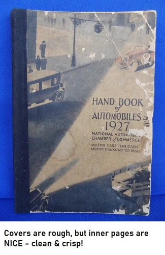 1927 Hand Book of Automobiles - + Trucks Taxicab Motor Bus Commercial
