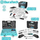 DURATECH 497/138/93 PCS Mechanics Tool Set SAE/Metric Sockets Ratchet Wrench Set