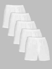 Fruit of The Loom White Boxer Shorts (Famous Brand)