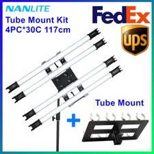 4PCS Nanguang NANLITE Pavotube 30C 117cm 2700-6500K RGB LED Light Tube Mount
